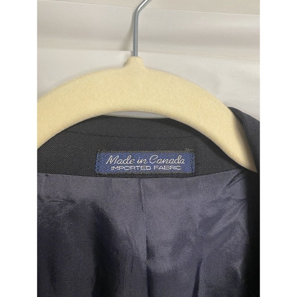 Vintage Mens Chaps Ralph Lauren 100% Wool Blazer Navy Classic Career‎ Size 46T - Picture 3 of 5
